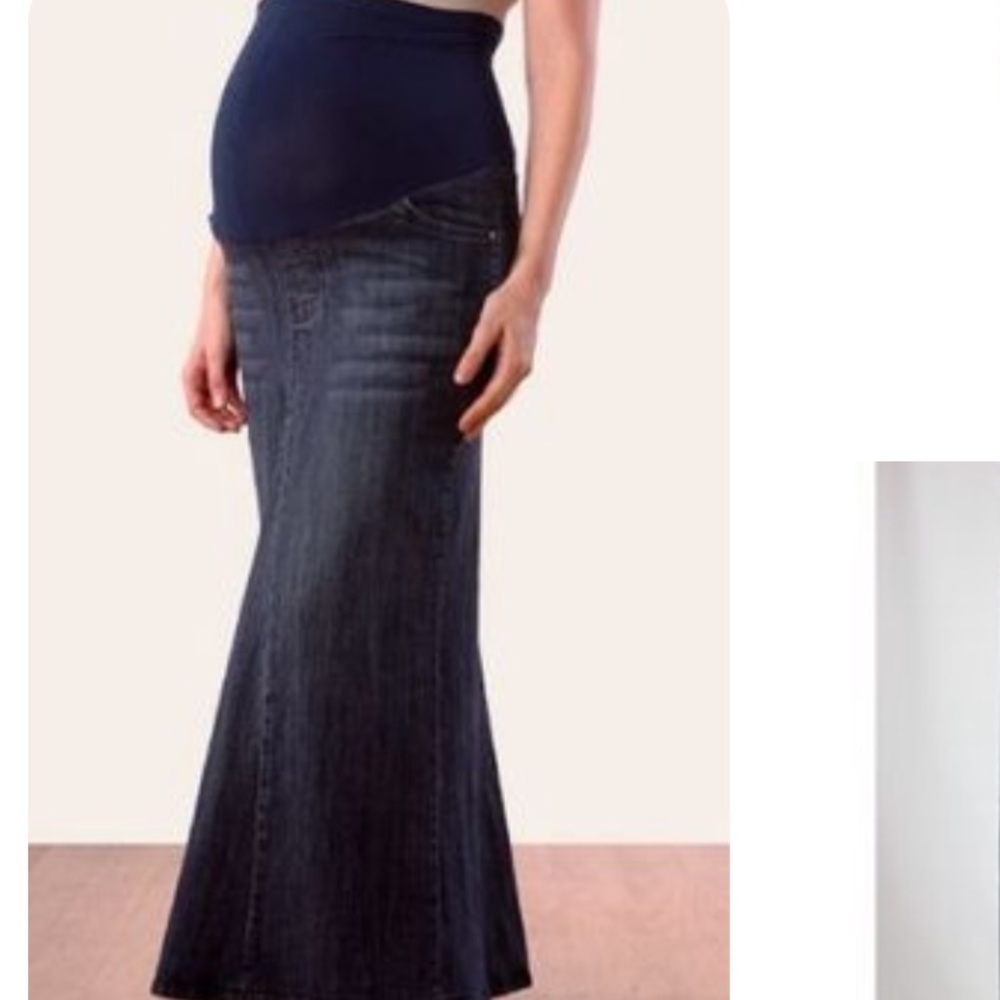 🌿Motherhood Maternity denim maxi skirt🌿